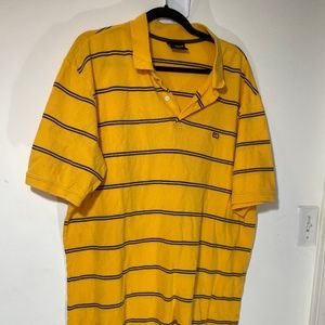 Vintage Polo Jeans Co Ralph Lauren XL Yellow Striped Polo